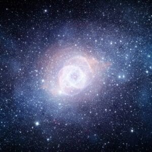 A picture of the universe with stars in it.